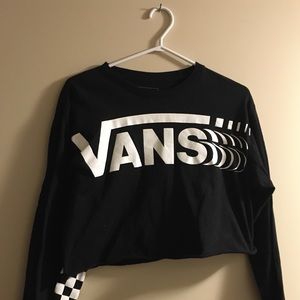 vans cropped long sleeve